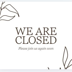 This closet is temporarily closed